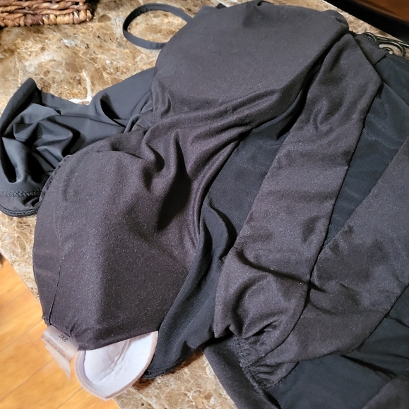 Mermaid Swimwear, Inc. Mesh-Inset Ruffle Asymmetric Off-Shoulder One-Piece - Picture 5 of 6